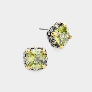 Peridot Stone Earrings